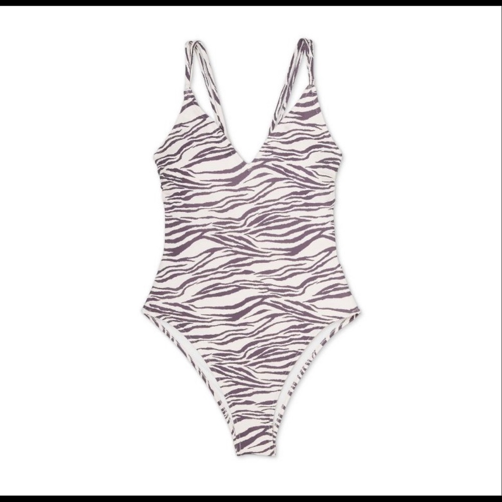 Shade and shore NWT zebra print one piece
